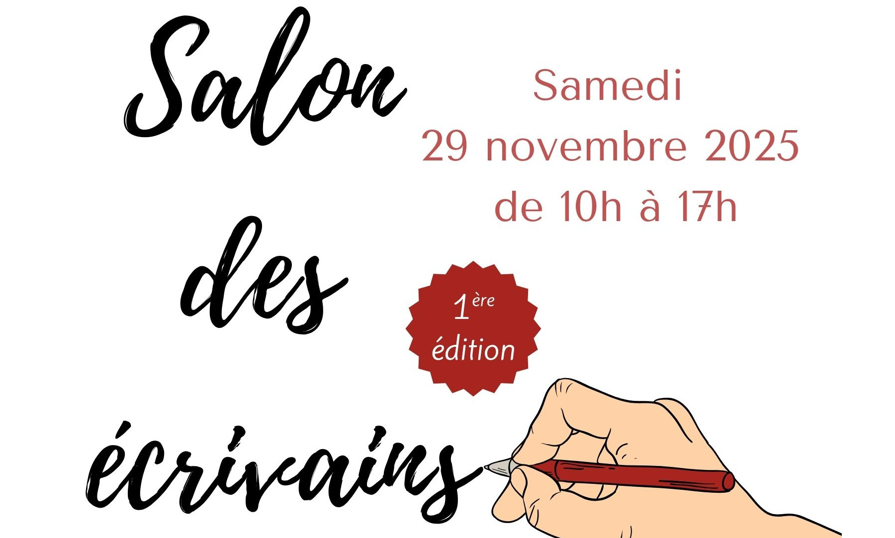 Samedi 29 novembre, le premier Salon des écrivains de la médiathèque ! LIRE LA SUITE